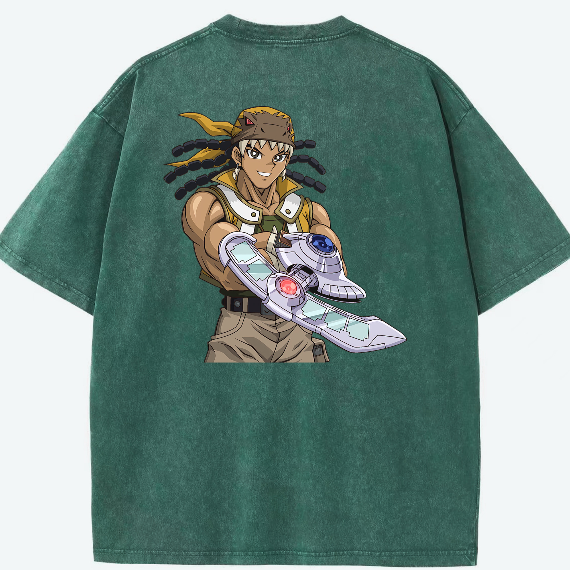 （画像用） 遊☆戯☆王 Yu-Gi-Oh! 綿100% ヴィンテージ風 半袖Tシャツ（背面プリント）